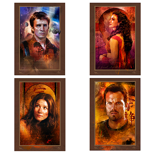 Serenity Big Damn Heroes Lithograph Set #1
